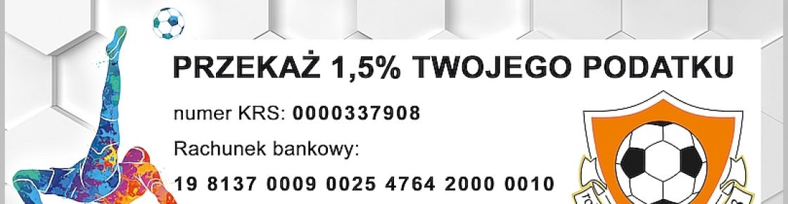 PRZEKAŻ NAM 1,5 % TWOJEGO PODATKU 