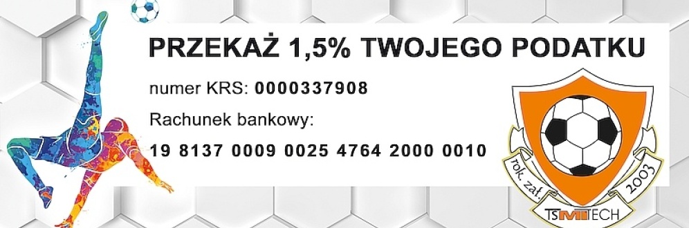 PRZEKAŻ NAM 1,5 % TWOJEGO PODATKU